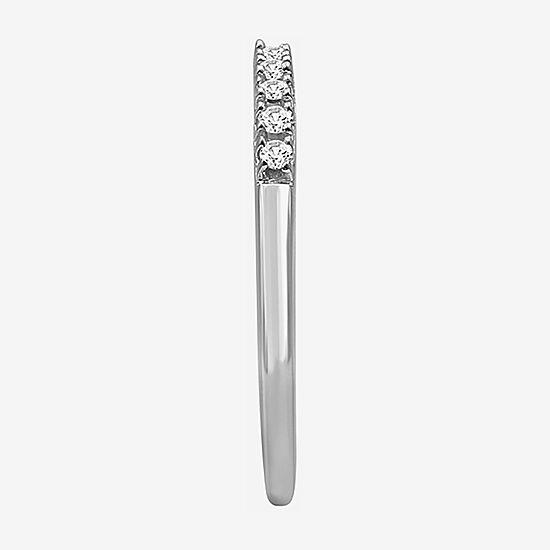 Limited Quantities! Womens 1/10 CT. T.W. Natural White Diamond Sterling Silver Wedding Band