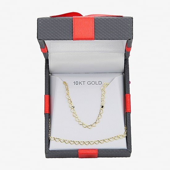Womens 10K Gold Heart 2-pc. Jewelry Set