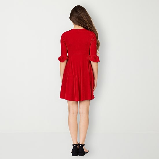 24sevenkid Big Kid Girls 3/4 Sleeve Party Dress