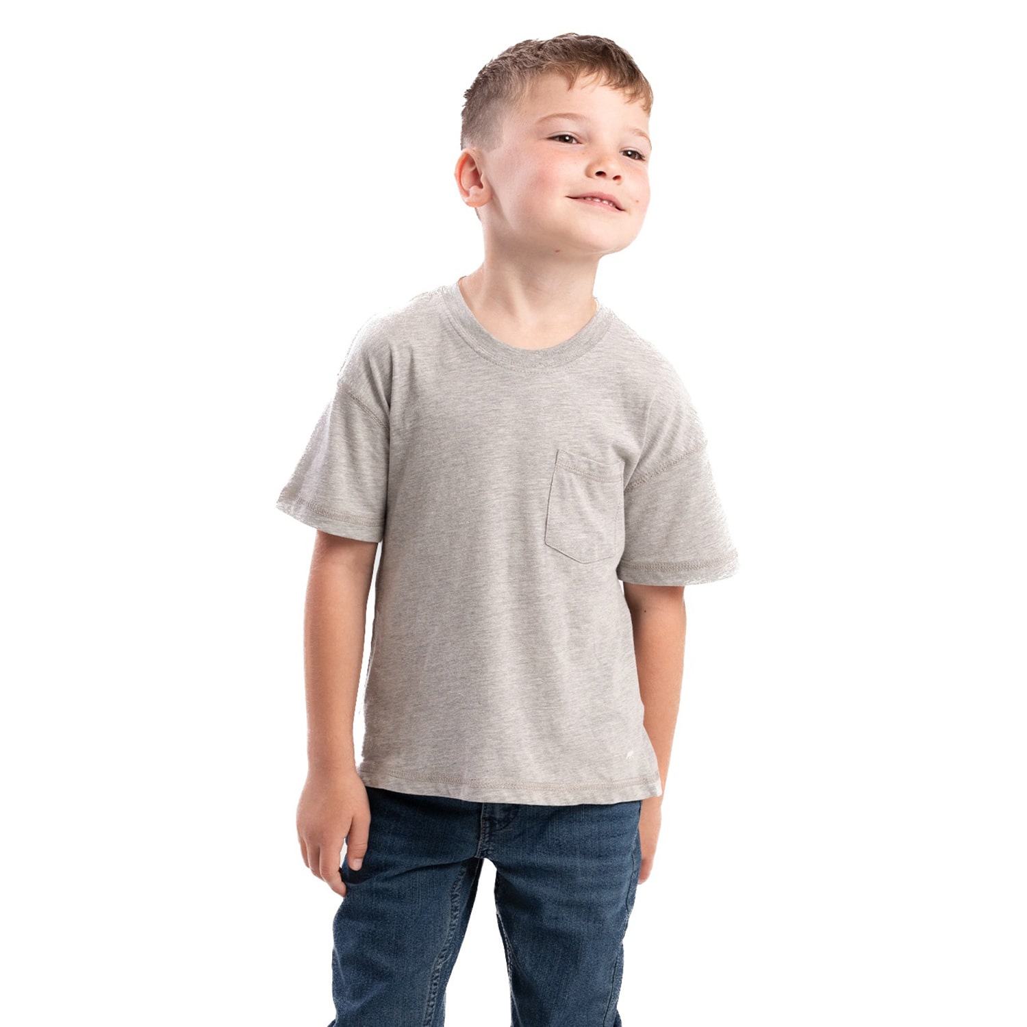 Berne Little & Big Kid Unisex Crew Neck Short Sleeve Moisture Wicking Active T-Shirt