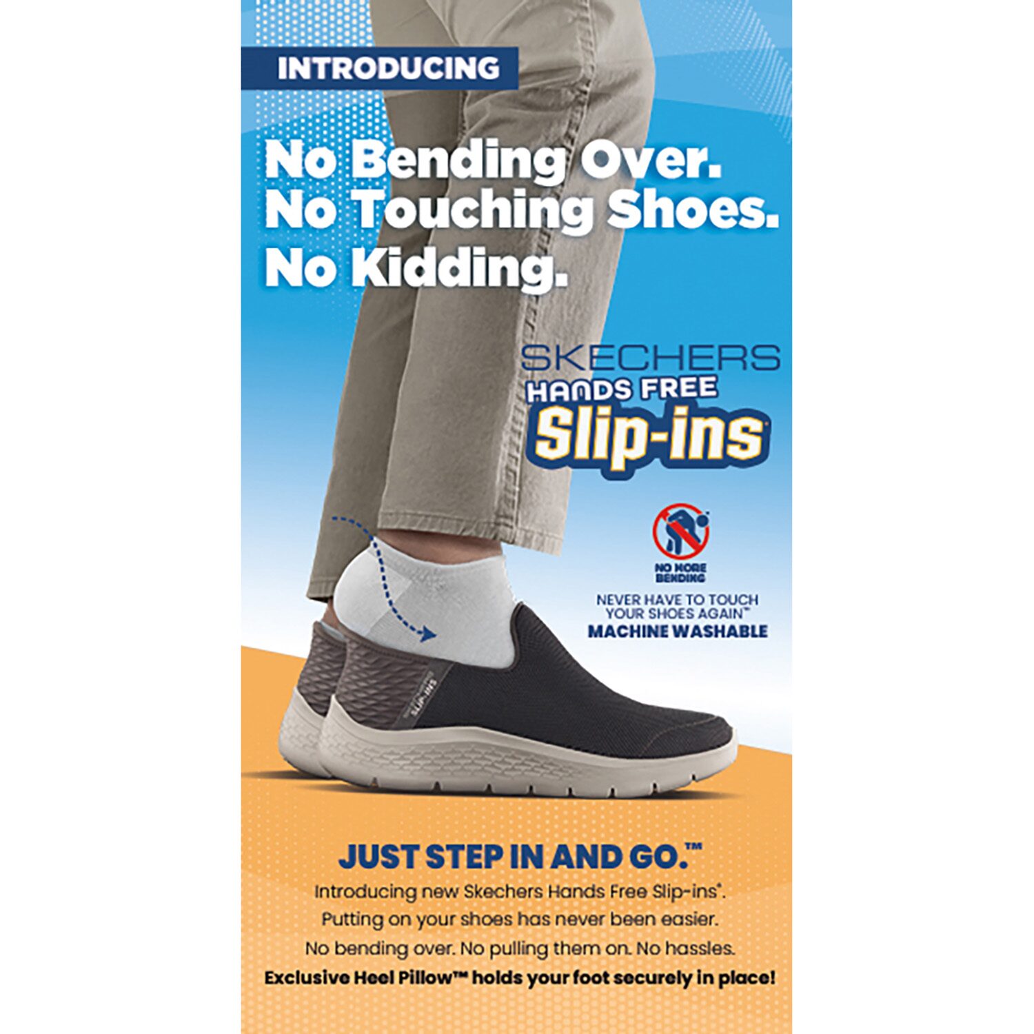 Skechers Hands Free Slip-Ins Hands Free Go Walk Go Walk Flex Mens Walking Shoes