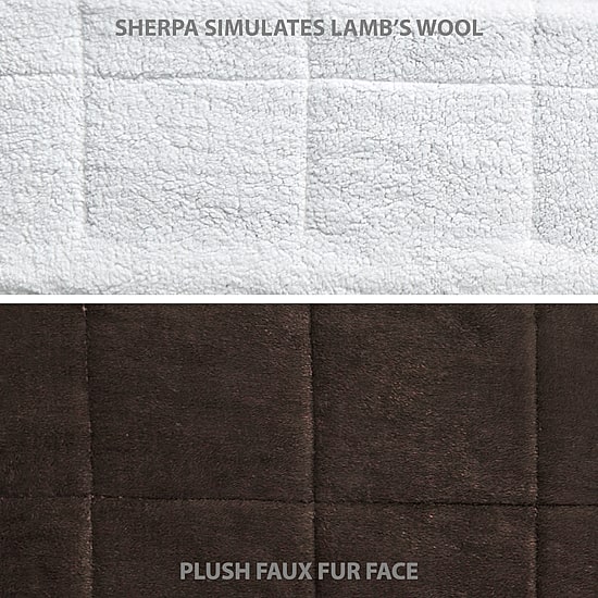 Swift Home Cozy Plush Faux Fur & Sherpa Reversible 3-pc. Midweight Down Alternative Comforter Set
