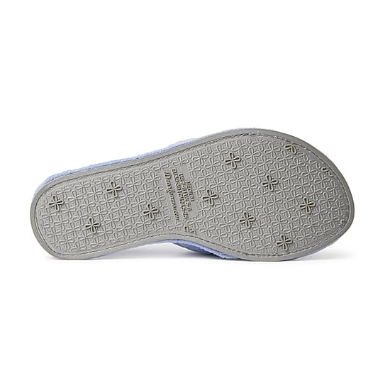 Dearfoams Beatrice Quilted Terry Womens Memory Foam Slip-On Slippers