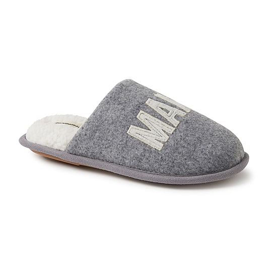 Dearfoams Mama Bear Plaid Scuff Womens Memory Foam Slip-On Slippers