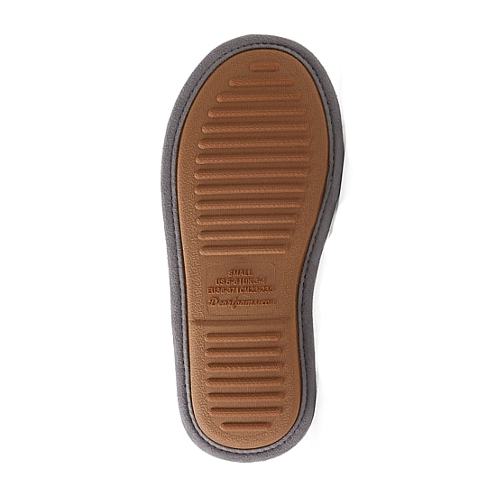 Dearfoams Mama Bear Plaid Scuff Womens Memory Foam Slip-On Slippers