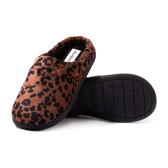 Dearfoams Darcy Velour Womens Memory Foam Clog Slippers