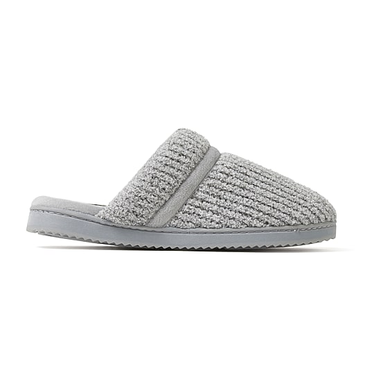 Dearfoams Serena Marled Chenille Scuff Womens Memory Foam Slip-On Slippers
