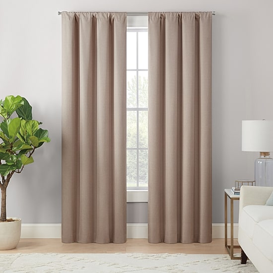 Eclipse Cannes Magnitech Rod Pocket 100% Blackout Single Curtain Panel