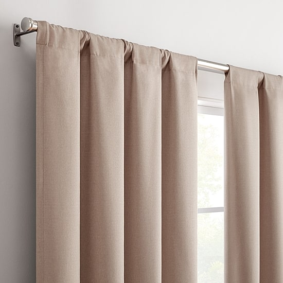 Eclipse Cannes Magnitech Rod Pocket 100% Blackout Single Curtain Panel