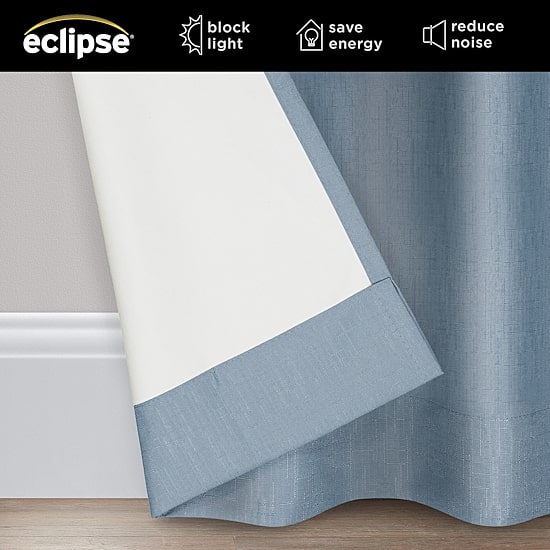 Eclipse Kendall Rod Pocket Blackout Single Curtain Panel