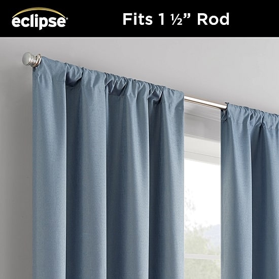 Eclipse Kendall Rod Pocket Blackout Single Curtain Panel