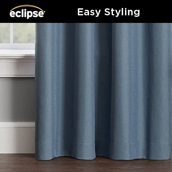Eclipse Kendall Rod Pocket Blackout Single Curtain Panel