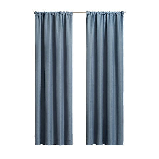 Eclipse Kendall Rod Pocket Blackout Single Curtain Panel