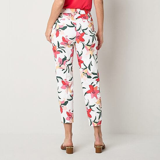 Liz Claiborne Emma Womens Straight Mid Rise Pant
