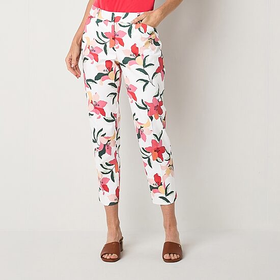 Liz Claiborne Emma Womens Straight Mid Rise Pant