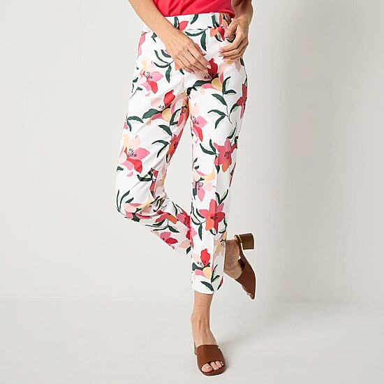 Liz Claiborne Emma Womens Straight Mid Rise Pant