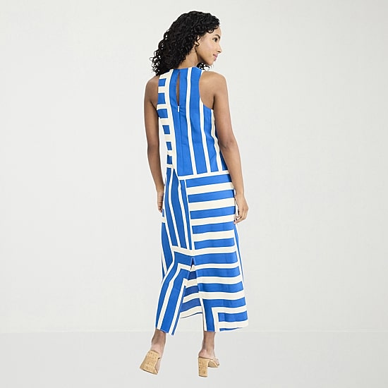 Clover And Sloane Womens Crew Neck Sleeveless Maxi Dress