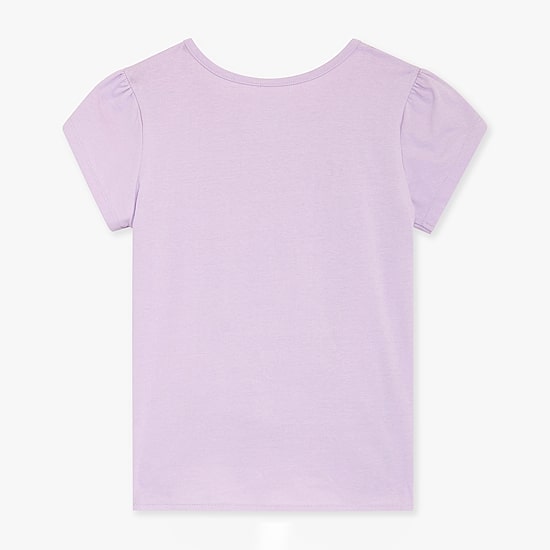 Champion Tie Front Big Kid Girls Round Neck Short Sleeve Regular Fit Graphic T-Shirt