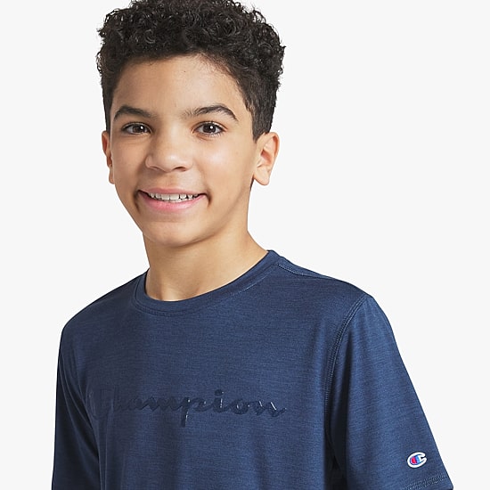 Champion Big Kid Boys Round Neck Short Sleeve Regular Fit Graphic T-Shirt