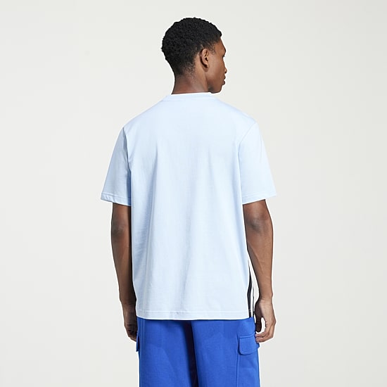 adidas 3 Stripe Jersey Mens Crew Neck Short Sleeve Active Big and Tall T-Shirt