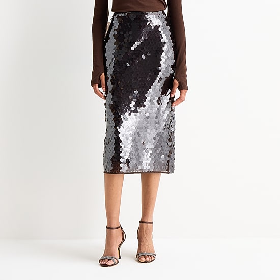 Worthington Womens Petite Midi Pencil Skirt