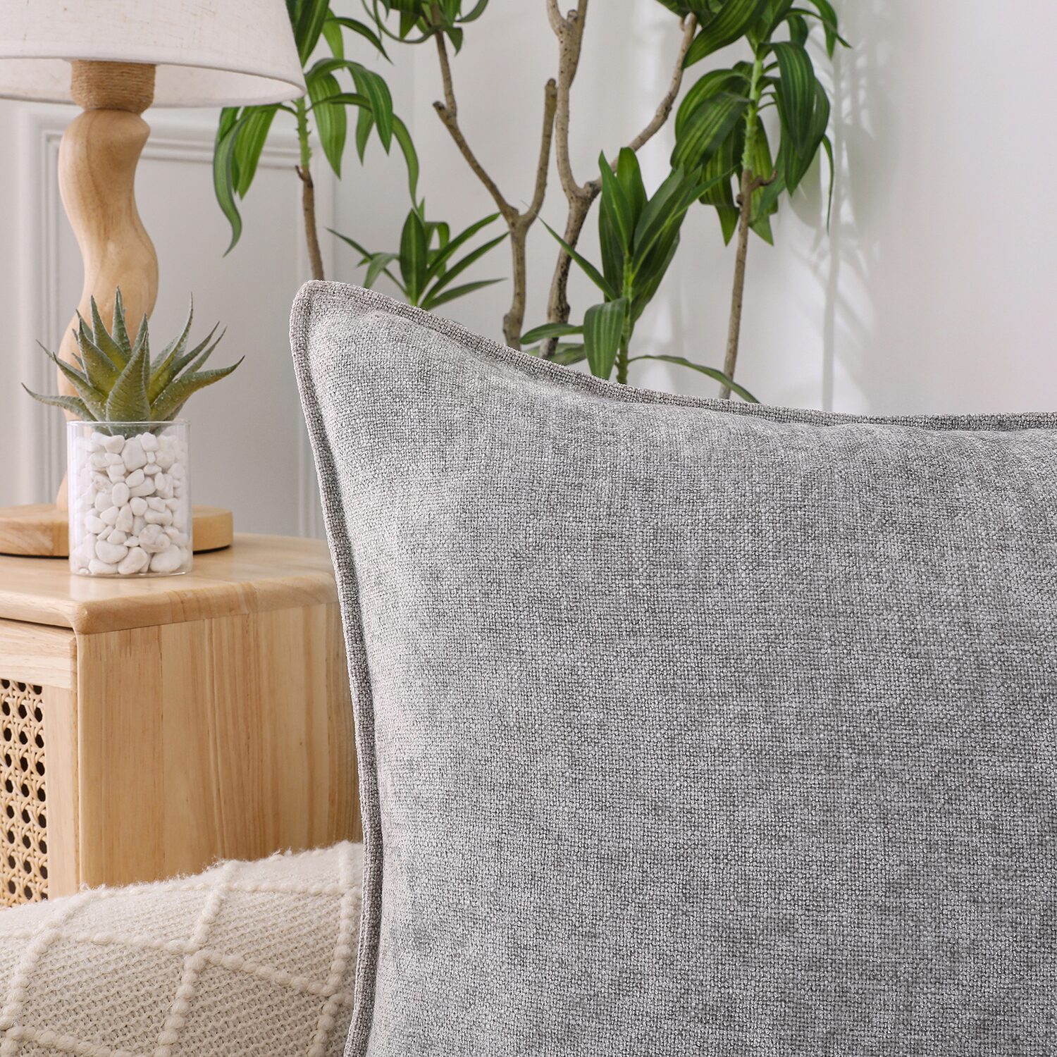 Chenille 20x20 Square Throw Pillow