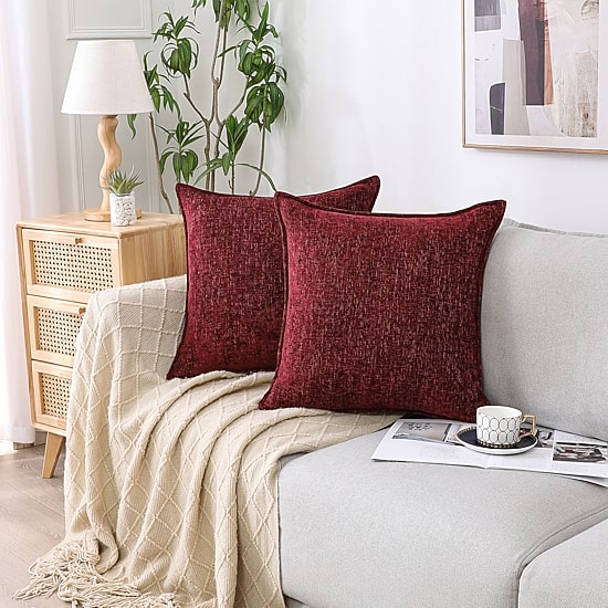 Chenille 20x20 Square Throw Pillow