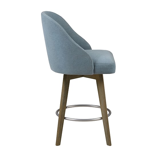 Madison Park Walsh Counter Stool Counter Height Upholstered Swivel Bar Stool