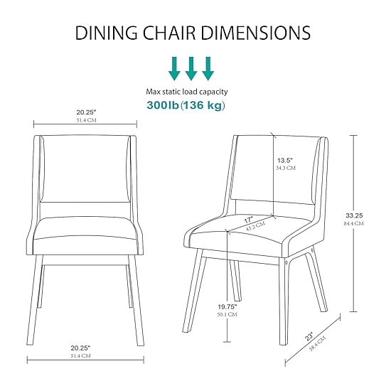 INK + IVY Boomerang Set of 2 Dining Chairs