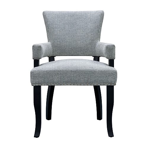 Madison Park Parler Arm Dining Chair, One Size, Gray