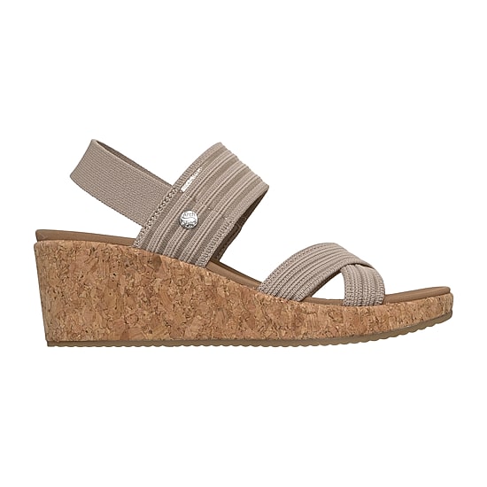 Skechers Womens Arch Fit Beverlee 2.0 Wedge Sandals