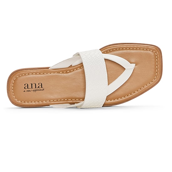 a.n.a Womens Woven Band Flip-Flops