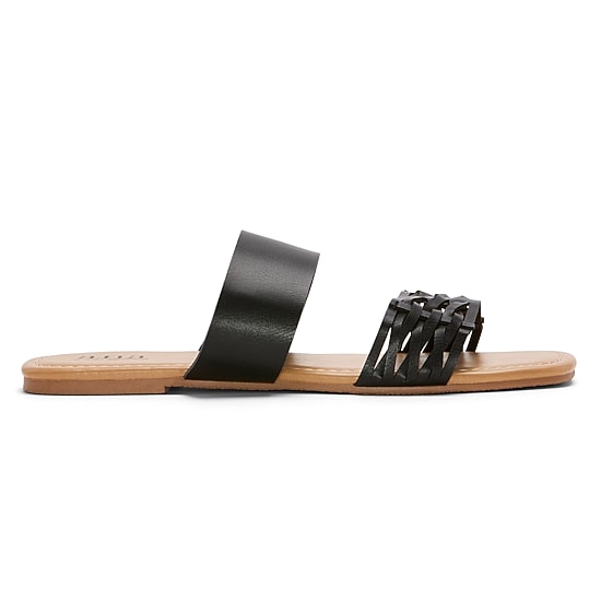 A.N.A Womens Dual Band Slide Sandals