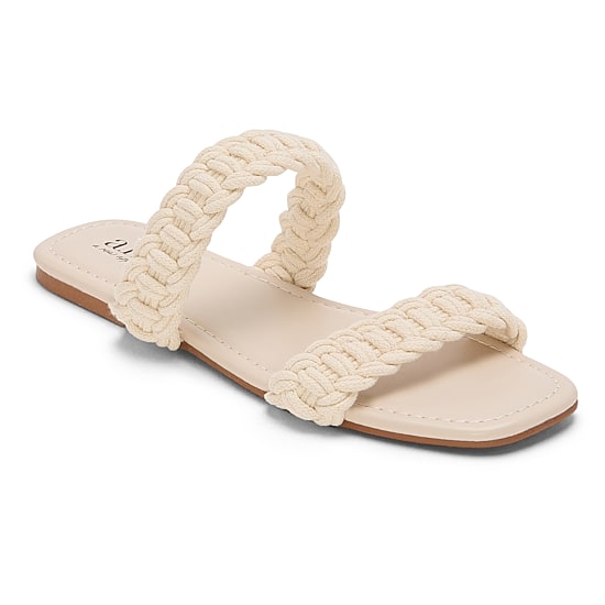 A.N.A Womens Double Crochet Slide Sandals