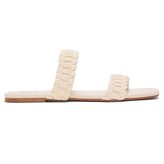 A.N.A Womens Double Crochet Slide Sandals