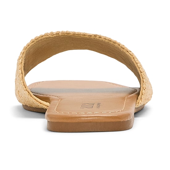 A.N.A Womens Straw Slide Sandals