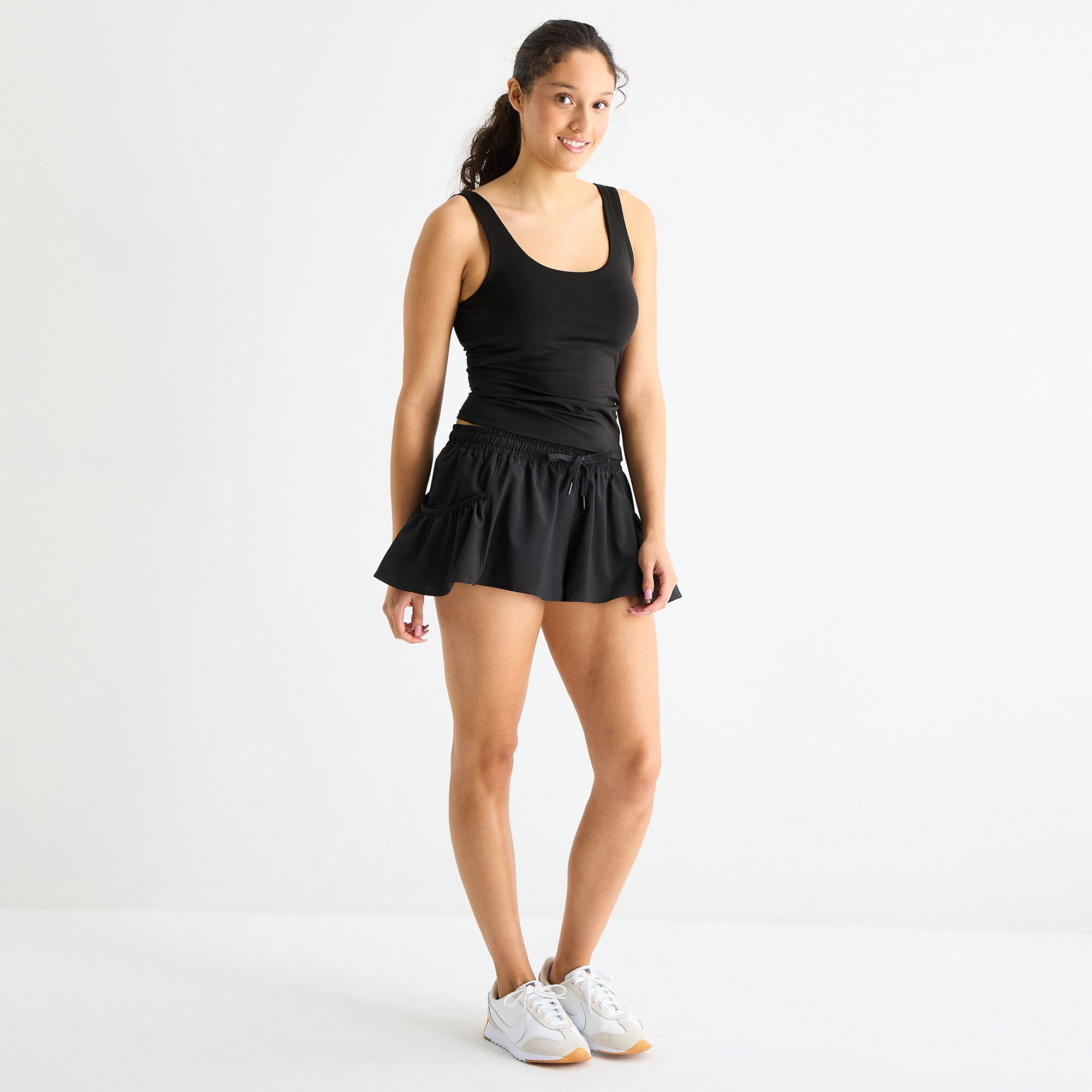 Arizona Womens Mid Rise Juniors Active Pull-On Short