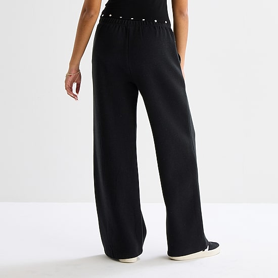 Forever 21 Womens Juniors Wide Leg Sweatpant