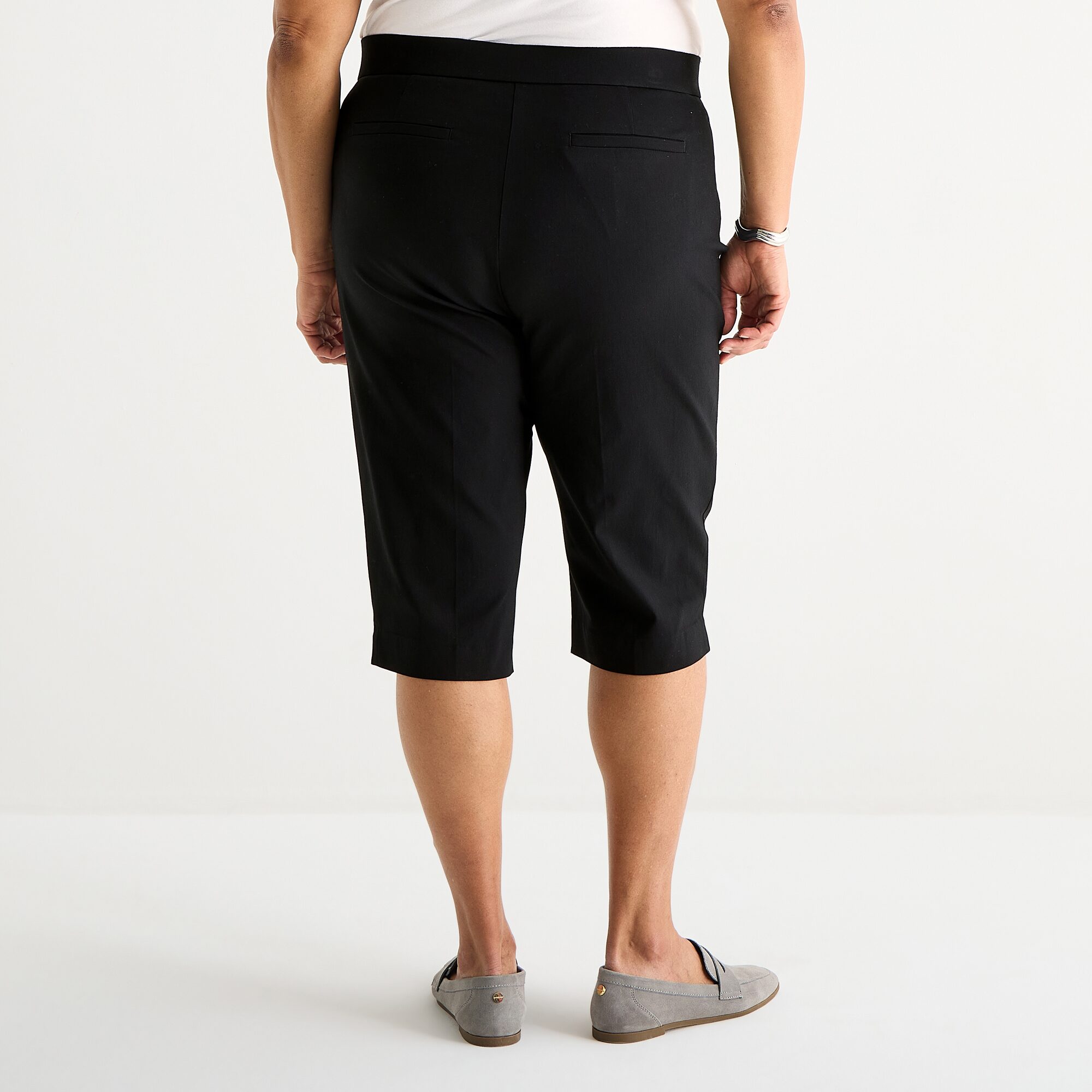 Liz Claiborne Lisa Womens Plus Straight Capri Pant