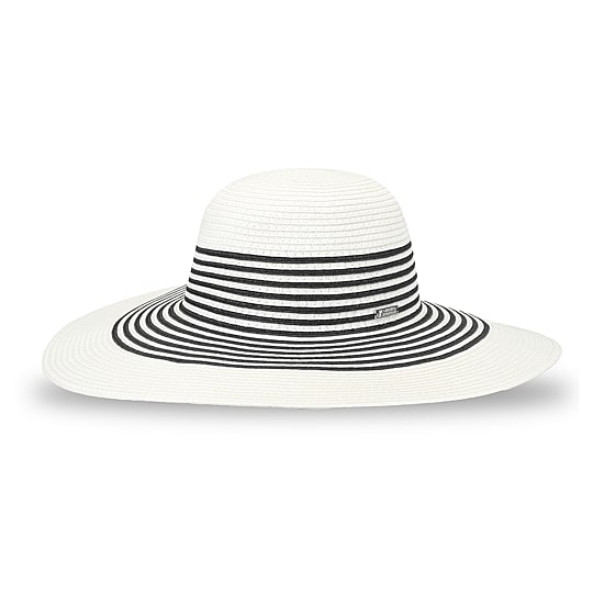 JS Jessica Simpson Black And White Stripe Womens Floppy Hat