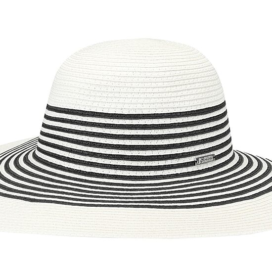 JS Jessica Simpson Black And White Stripe Womens Floppy Hat