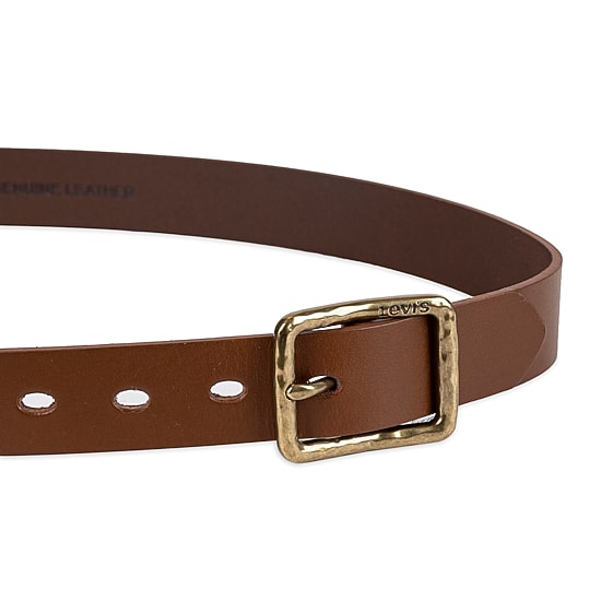 Levi's® Hammered Square Centerbar Buckle, Casual Belt, Genuine Leather Womens Belt