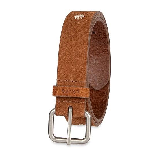 Levi's® Floral Stitched Strap Casual Belt, Genuine Leather Womens Belt