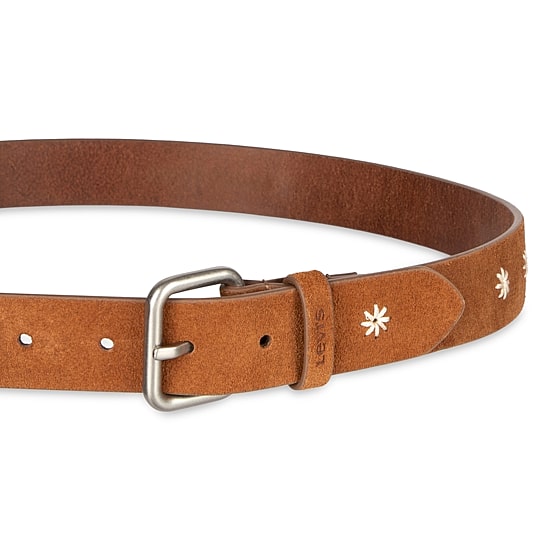 Levi's® Floral Stitched Strap Casual Belt, Genuine Leather Womens Belt