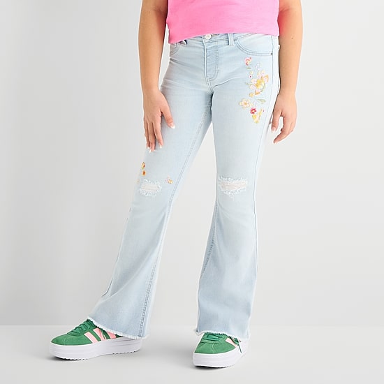 Vanilla Star Big Kid Girls Flare Leg Jean