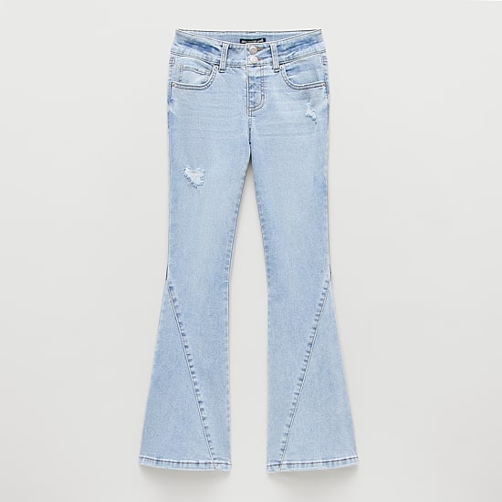 Vanilla Star Big Kid Girls High Rise Flare Leg Jean