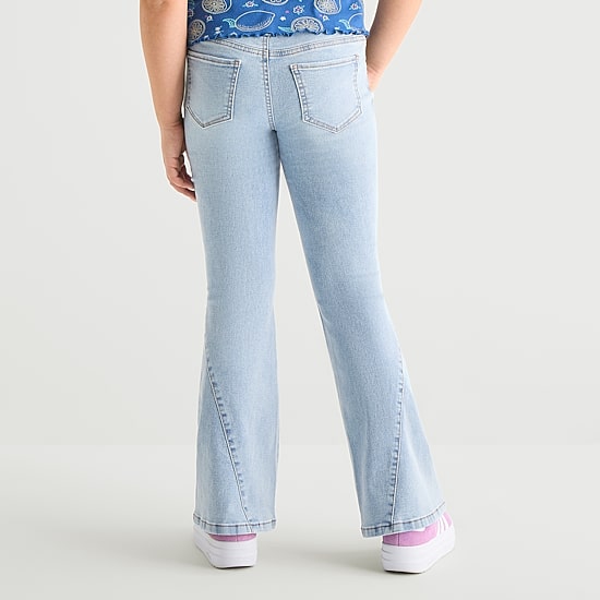 Vanilla Star Big Kid Girls High Rise Flare Leg Jean