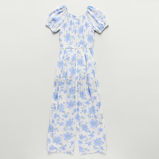 Thereabouts Little & Big Kid Girls Round Neck Short Sleeve Jumpsuit