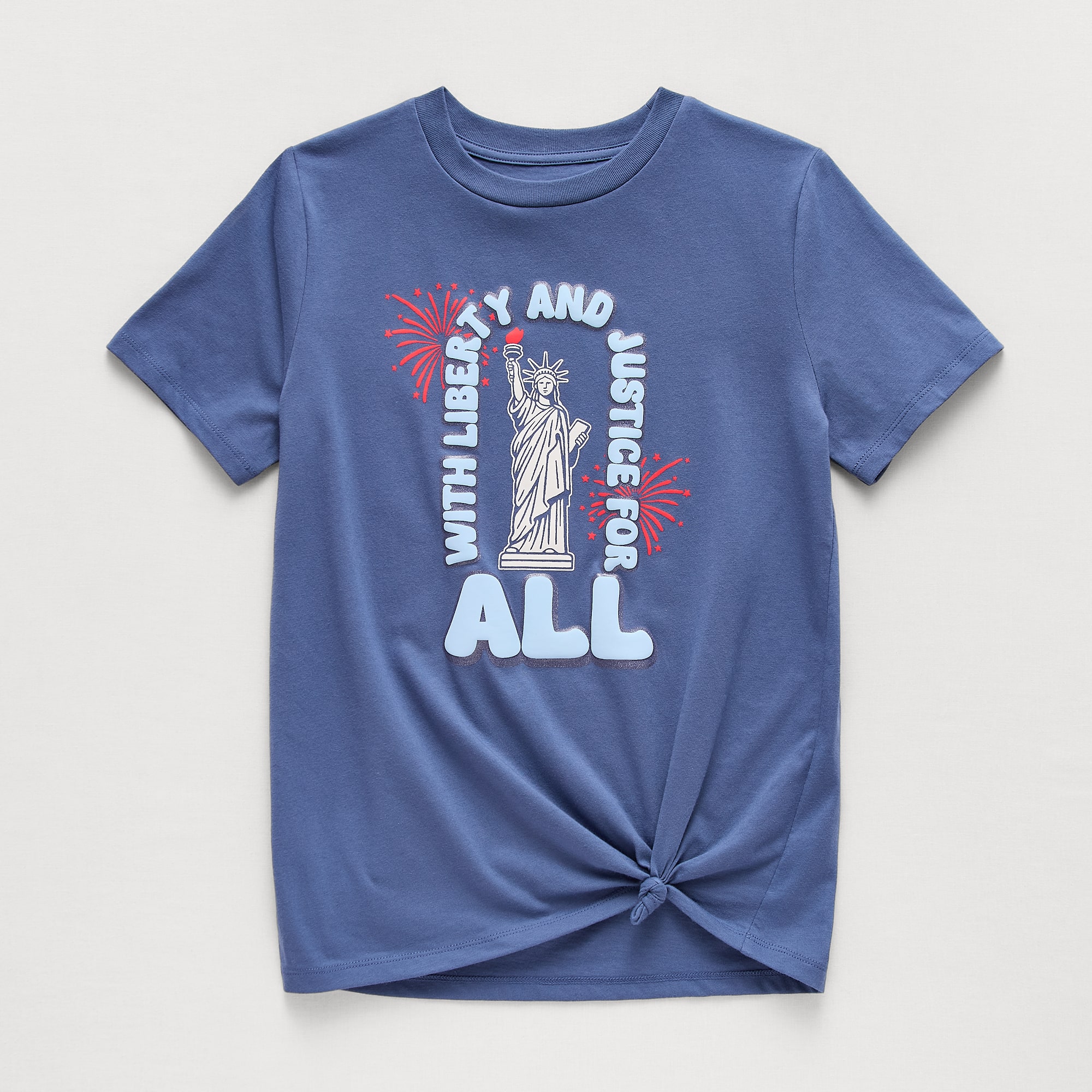 Thereabouts Little & Big Kid Girls Crew Neck Short Sleeve Oversized Graphic T-Shirt