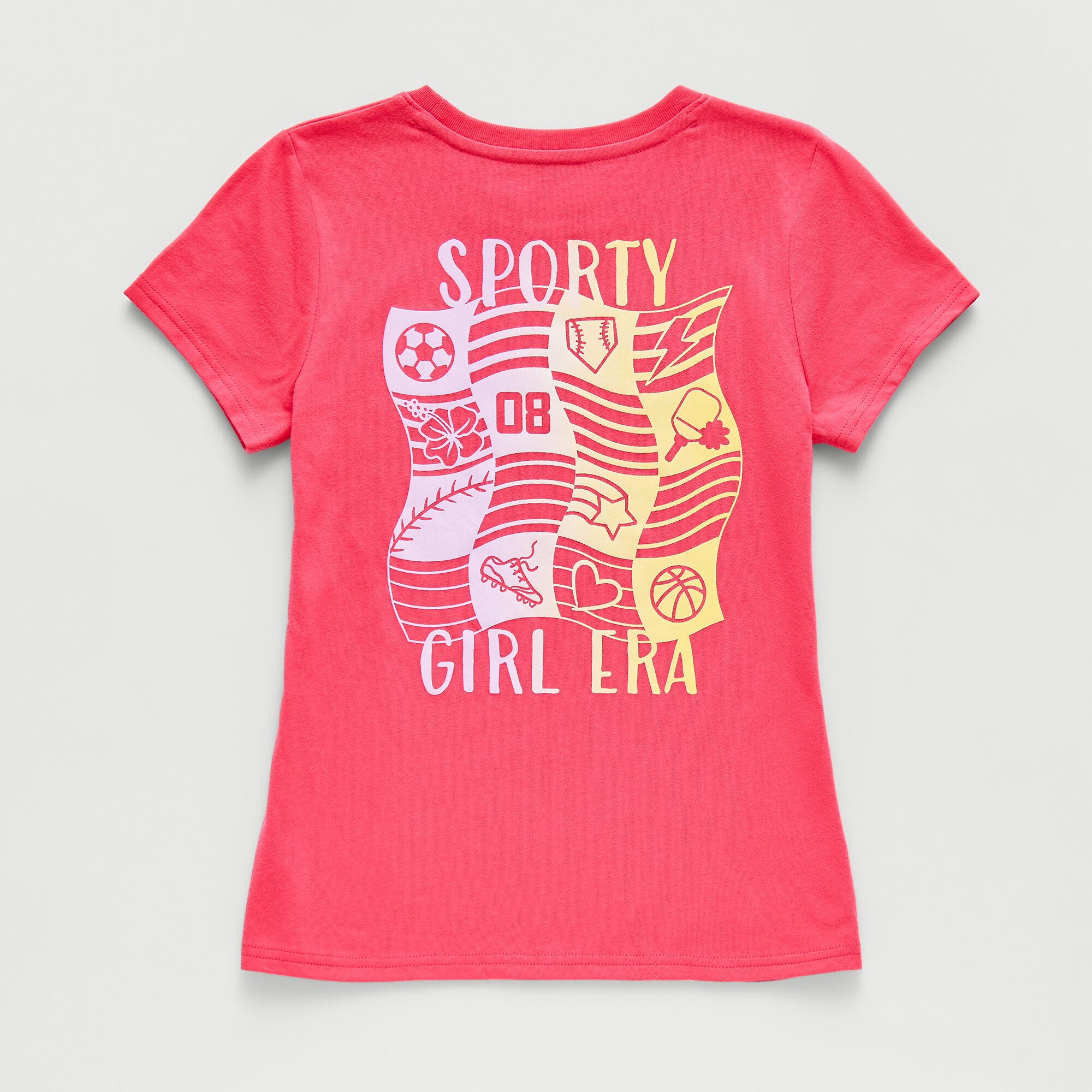 Xersion Little & Big Kid Girls Crew Neck Short Sleeve Regular Fit Graphic T-Shirt